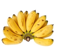 Baby NiÃ±os are short, chubby bananas about 3 inches long. They are green when unripe but will turn bright yellow when they are ready to eat, but may develop some black spots. They have a rich, sweet banana flavor with a soft, creamy texture.
