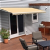 ALEKOÂ® Retractable Patio Awning IVORY Color - 20FT x 10FT