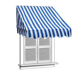 ALEKOÂ® Window Awning Blue/White Stripe Color