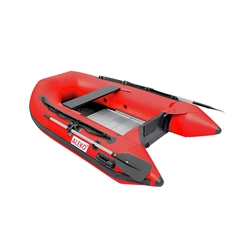 Inflatable Boat with Aluminum Floor - BT250 - 8.4 ft - Red - ALEKO