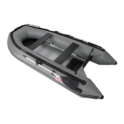 Inflatable Boat with Aluminum Floor - BT320 - 10.5 ft - Gray - ALEKO