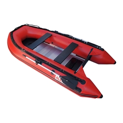 Inflatable Boat with Aluminum Floor - BT320 - 10.5 ft - Red - ALEKO