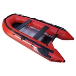 Inflatable Boat with Aluminum Floor - BT380 - 12.5 ft - Red - ALEKO