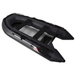 Inflatable Boat with Aluminum Floor - BT380 - 12.5 ft - Black - ALEKO