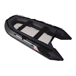Inflatable Boat with Air Deck Floor - 10.5 Ft - Black - ALEKO
