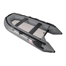 Inflatable Boat with Air Deck Floor - 10.5 Ft - Gray - ALEKO