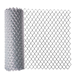 CLF125G4X50 Galvanized Steel 4 X 50 Feet (1.2 X 15m) Chain Link Fence Fabric, 12.5-AW Gauge