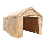 ALEKO Outdoor Canopy Carport Tent -  10 X 20 FT - Beige