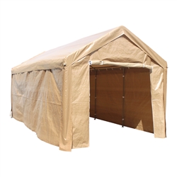 ALEKO Outdoor Canopy Carport Tent -  10 X 20 FT - Beige