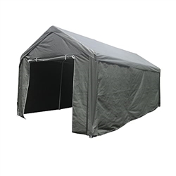 Heavy Duty Outdoor Canopy Carport Tent - 10 X 20 FT - Gray