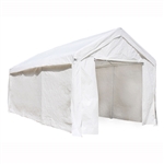 ALEKO Heavy Duty Outdoor Canopy Carport Tent - 10 X 20 FT - White