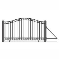 ALEKOÂ® DUBLIN Style Single Slide Steel Driveway Gate 12'