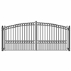 ALEKOÂ® PARIS Style Swing Dual Steel Driveway Gates 14'