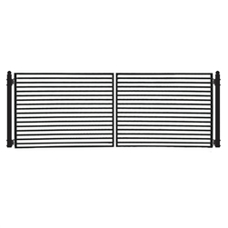 ALEKO MILAN Style Swing Dual Steel Driveway Gates 16' - ALEKO