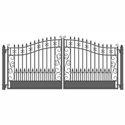 ALEKOÂ® VENICE Style Swing Dual Steel Driveway Gates 18'