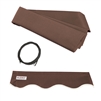 ALEKOÂ® House awnings, Brown 10X8 Ft Fabric for Retractable Awnings