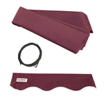 Retractable Awning Fabric Replacement - 2 x 1.5 Meter - Burgundy - ALEKO