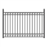 ALEKOÂ® DUBLIN Steel Fence 8' X 5'