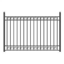ALEKOÂ® DUBLIN Steel Fence 8' X 5'