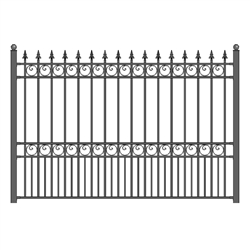 ALEKOÂ® LONDON Steel Fence 8' x 5'