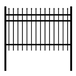 DIY Steel Iron Wrought High Quality Ornamental Fence - Rome Style - 6 x 6 Feet