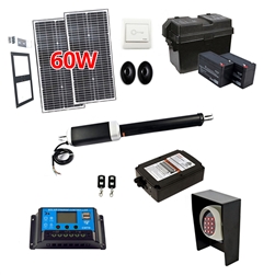 Single Swing Gate Operator - ETL Listed - GG650U - Solar Kit 60W - ALEKO