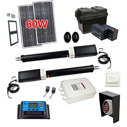 Dual Swing Gate Operator - GG900/AS900 AC/DC - Solar Kit 60W - ALEKO