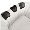 Removable 3-Piece Headrest and Drink Holder Set for Inflatable Hot Tubs - Black - ALEKO