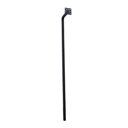 Universal Keypad Gooseneck Mounting Post - Black - ALEKO