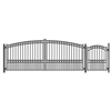 Set of ALEKO&reg; PARIS Style Steel Swing Dual Driveway 4.9 m with Pedestrian Gate 1.2 m
