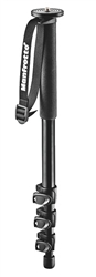 Manfrotto Bogen 294 Aluminum 4 Section (Black) Monopod