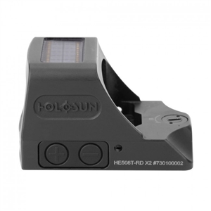 HOLOSUN OPEN REFLEX SIGHT - BLACK, 2 MOA RED DOT & 32 MOA CIRCLE, TITANIUM