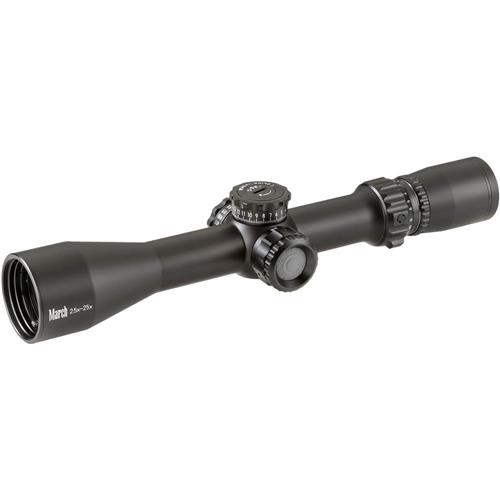 March Optics 2.5-25 x 42mm Tactical Knob, Illuminated MTR-FT