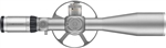 SCHMIDT & BENDER Field Target II 12.5-50x56 FFP (CCW) .125 MOA (FT3 Illuminated) (34mm tube) (Silver)