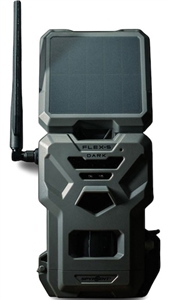SPYPOINT Flex-S-Dark Solar Cellular Trail Camera â€“ Built-in Solar Panel, 40MP Photos, 1080p Videos + Sound, No-Glow Game Camera, Night Vision, Motion Activated Trail Cam