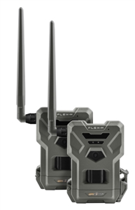 SPYPOINT FLEX-M 28MP Photos, 720p Videos + Sound No WiFi Needed, Night Vision, Motion Activated, Dual-Sim LTE, IP65 Water-Resistant Game Camera, TWIN PACK