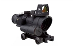 Trijicon ACOG 4x32 LED Illuminated Red Crosshair Reticle, 3.25 MOA RMR Sight, and TA51 Mount