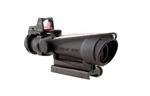 Trijicon ACOG 3.5x35 Scope, Dual Illuminated Red Crosshair .223 Ballistic Reticle, 3.25 MOA RMR Sight, and TA51 Mount
