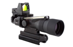 Trijicon ACOG 3x30 Scope, Dual Illuminated Amber Horseshoe / Dot .223 Ballistic Reticle, 3.25 MOA RMR Sight, and TA60 Mount