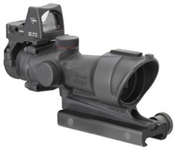 TRIJICON ACOG 4x32mm Center Illuminated Amber Crosshair .223 Ballistic Reticle 4.0 MOA RMR Sight with TA51 Flat Top Adapter