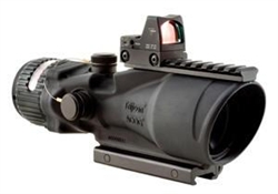 TRIJICON ACOG 6x48mm MGO Dual Illuminated Red Chevron .308 Ballistic Reticle 8.0 MOA RMR Sight and TA75 Adapter