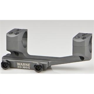 Warne Mount 20MOA 1" MSR Gray Ext Skeletonized