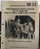 Quartermaster Supply Catalog:  List of Items for Issue to Posts, Camps and Stations