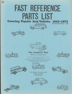 Parts List CJ-3B
