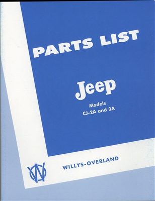 CJ-2A & CJ-3A Illustrated Parts Manual