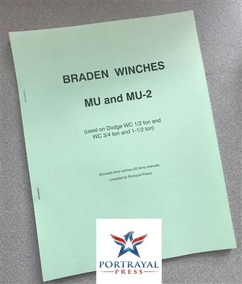 Braden Winches Models MU & MU-2 (G502, G505 & G507)