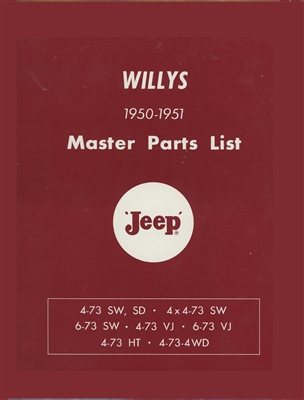 Parts List Jeep Station Wagon & Panel Truck