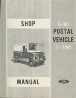 Shop Manual for Ford G-100 1/2 Ton Postal Vehicle