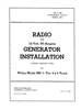 US Navy Installation Manual Radio and 12v 55a Generator (GPW / MB Radio Jeeps)