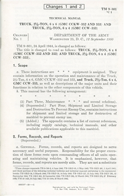 Changes 1 & 2 to TM 9-801 (G508)